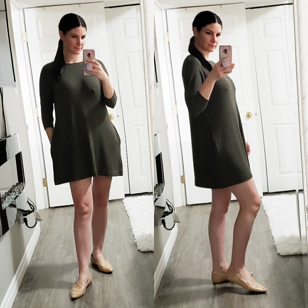 Wilfred Free * Tshirt Knit Dress With Pockets *